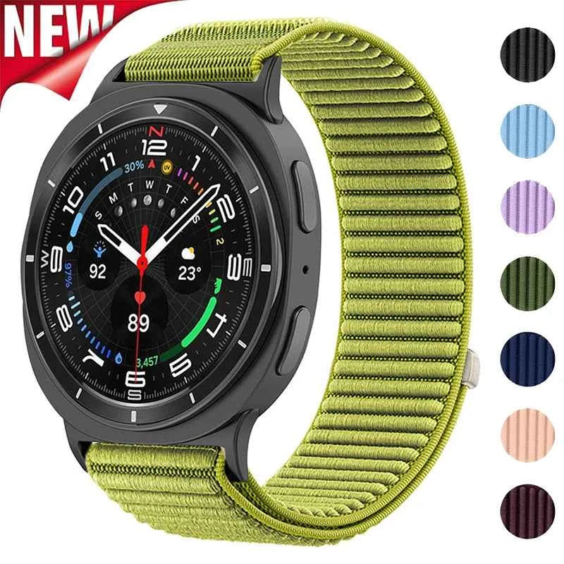 Nylon Loop Band for Samsung Galaxy Watch 9 & 8 40mm 44mm & Classic 46mm | Adjustable Replacement Strap