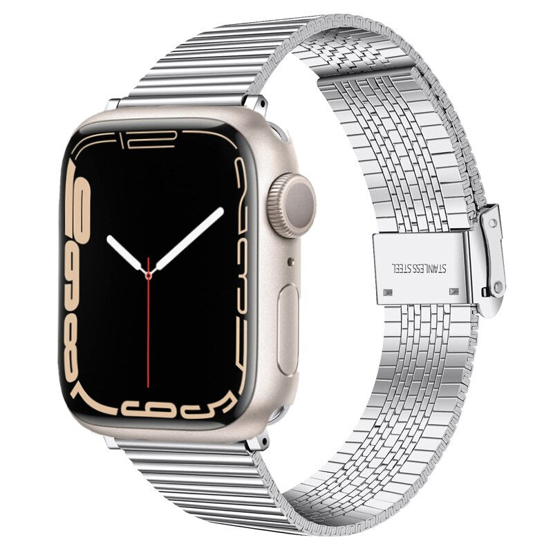 Stylish Stainless Steel Apple Watch Band - Elevate Your Look with Durability and Comfort