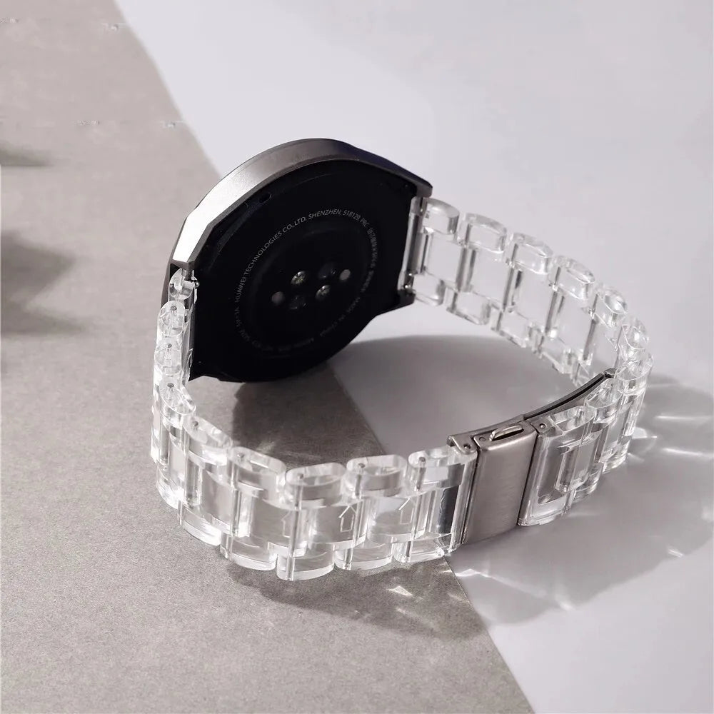 Samsung Galaxy Clear Plastic Link Watch Band – For Watch8/Watch8 Classic/Watch9/Ultra/Ultra2