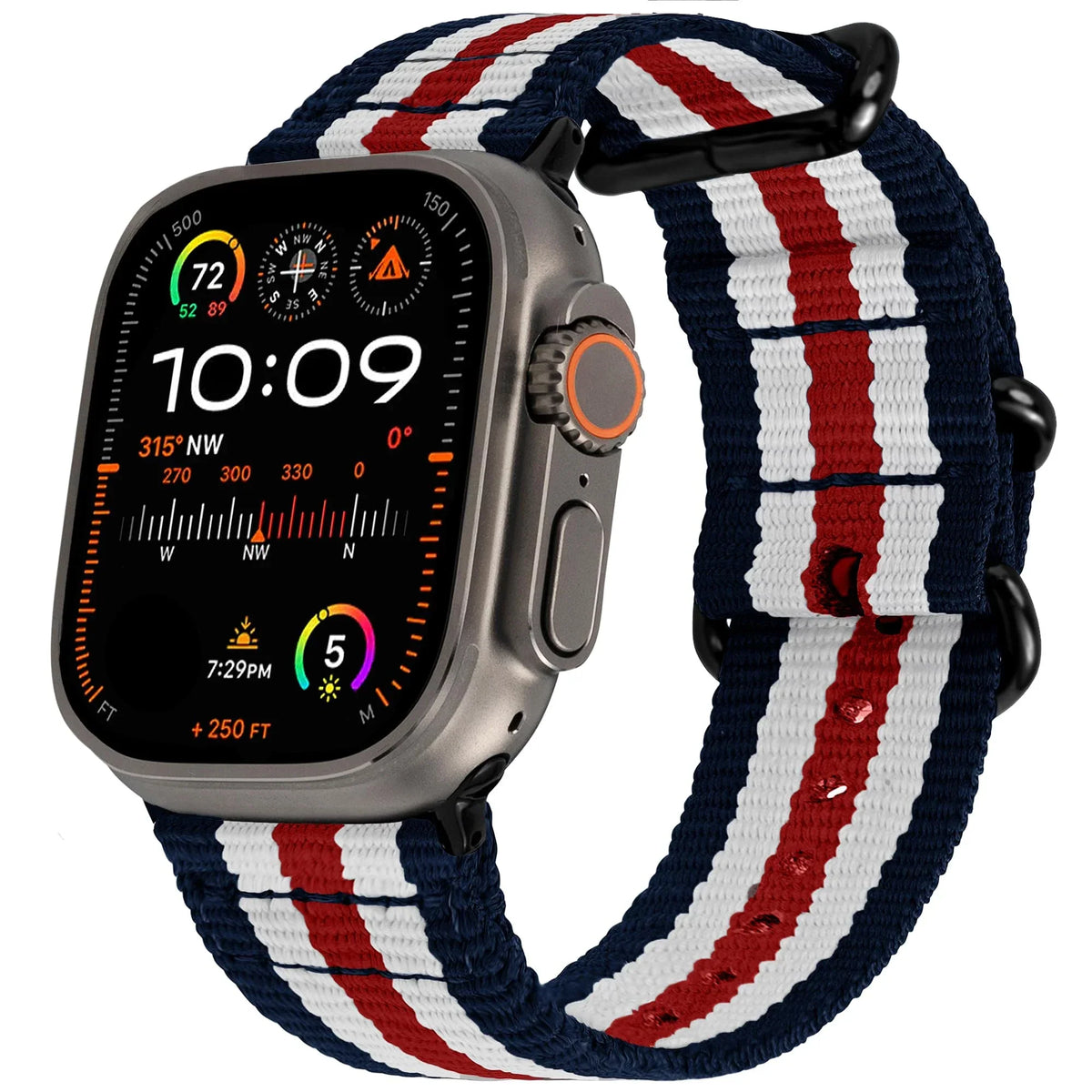 Woven Nylon Apple Watch Band – Sport Braided Strap | Series 10/9/8/7/6/SE & Ultra 1/2/3