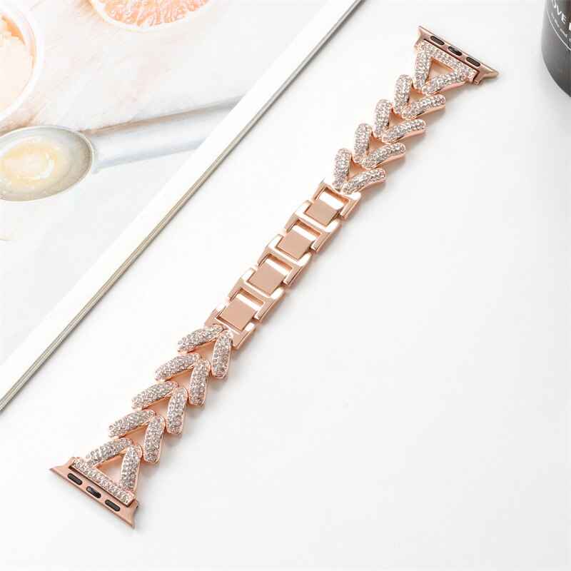 Apple Watch Steel Luxury Chain Strap | Series 11/10/9/8/7/6/5/4/SE & Ultra 1/2/3