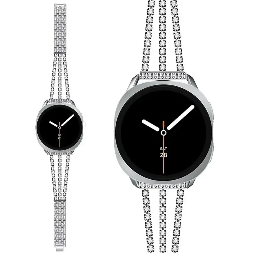 Samsung Galaxy Stainless Steel Diamond Watch Band - Watch8/Watch8 Classic/Watch9