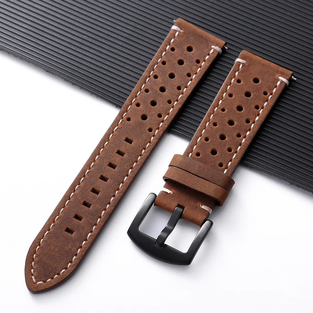 COROS PACE & APEX Perforated Leather Band, Stitching Options