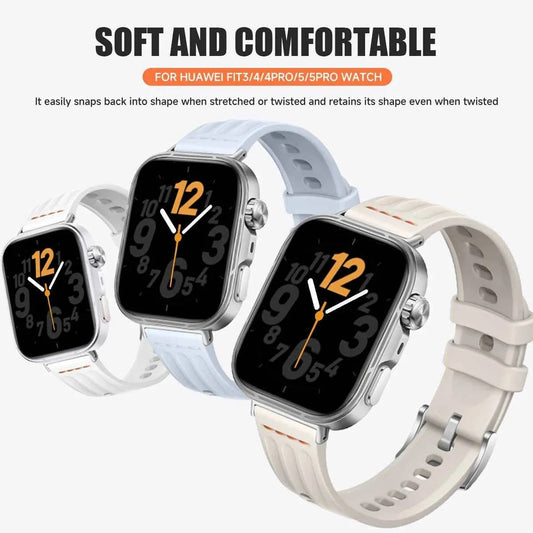 Silicone Sport Band for Huawei Watch Fit 5 / Fit 5 Pro / Fit 4 / Fit 4 Pro / Fit 3