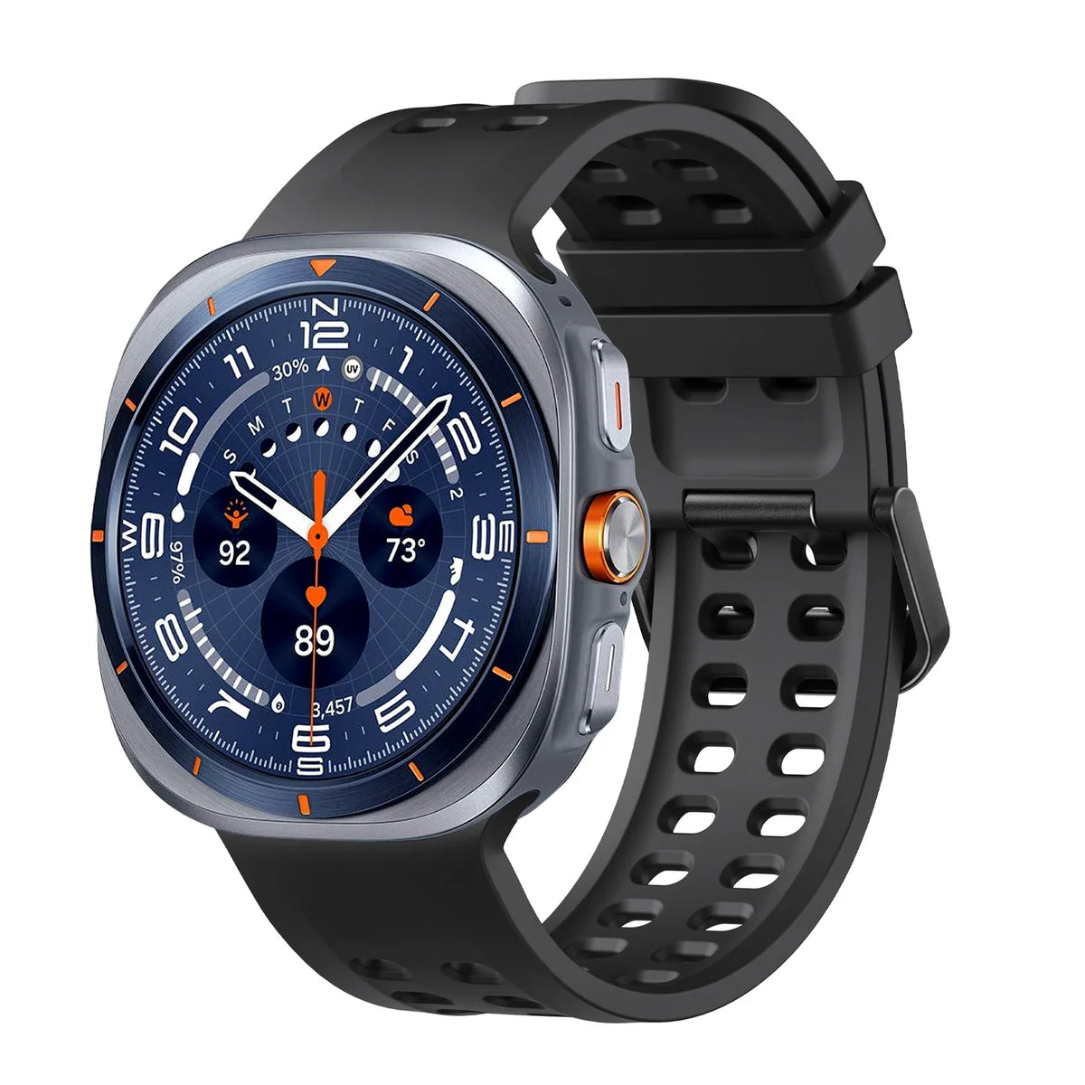 Silicone Sport Band for Samsung Galaxy Watch Ultra 2 & Ultra 2025 47mm | Replacement Strap