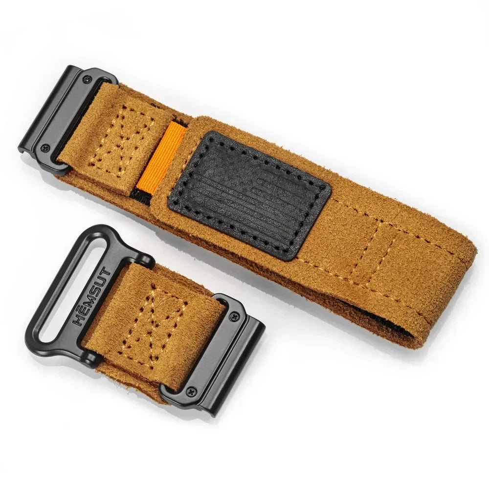 Garmin QuickFit 20/22/26mm Leather Hook-and-Loop Band