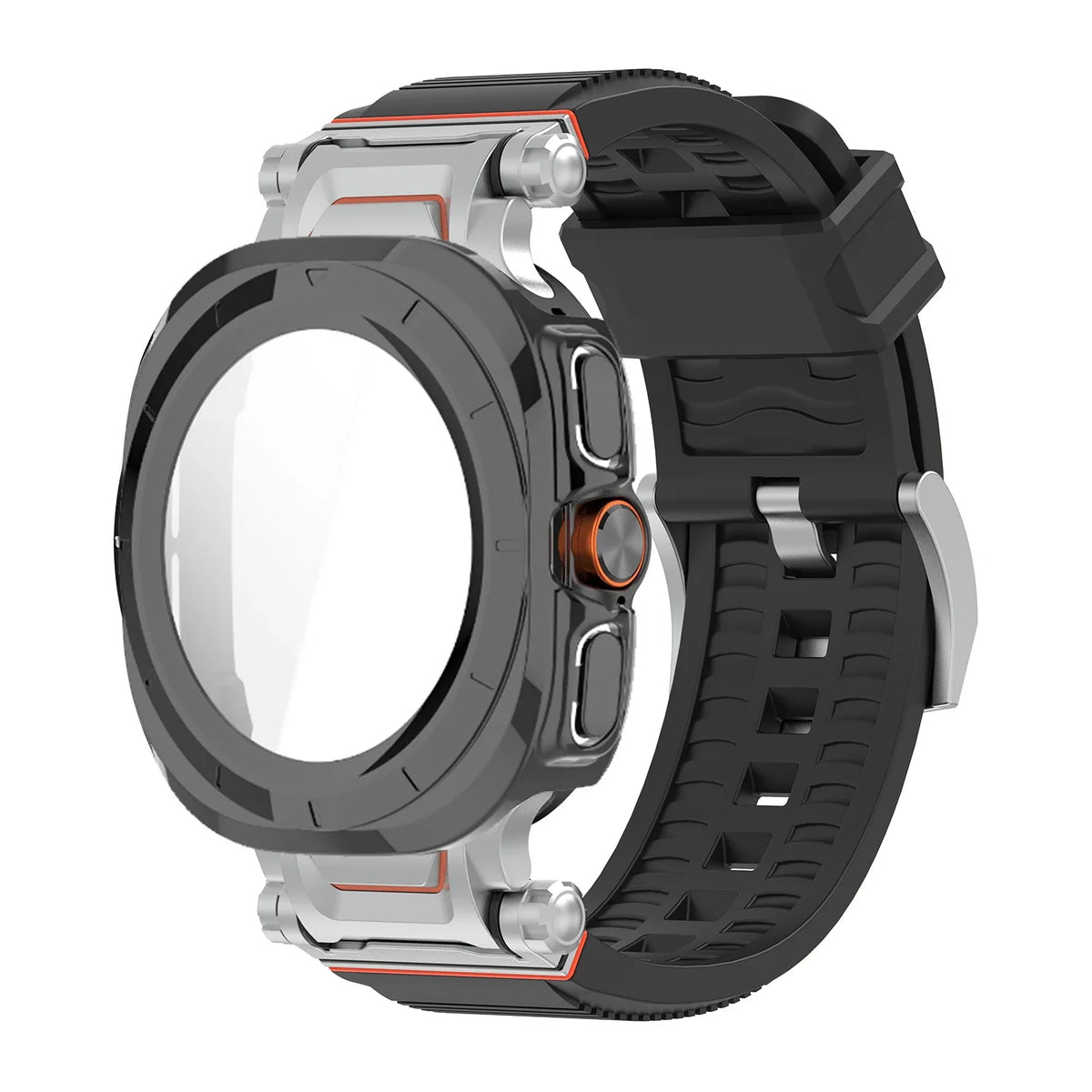 Samsung Galaxy Ultra/Ultra2 Silicone Sport Watch Band - Acrylic Case