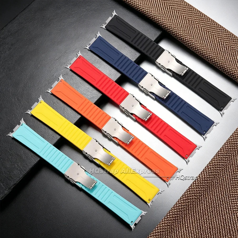 Samsung Galaxy Silicone Sport Watch Band - Watch8/Watch8 Classic/Watch9 Waterproof Buckle