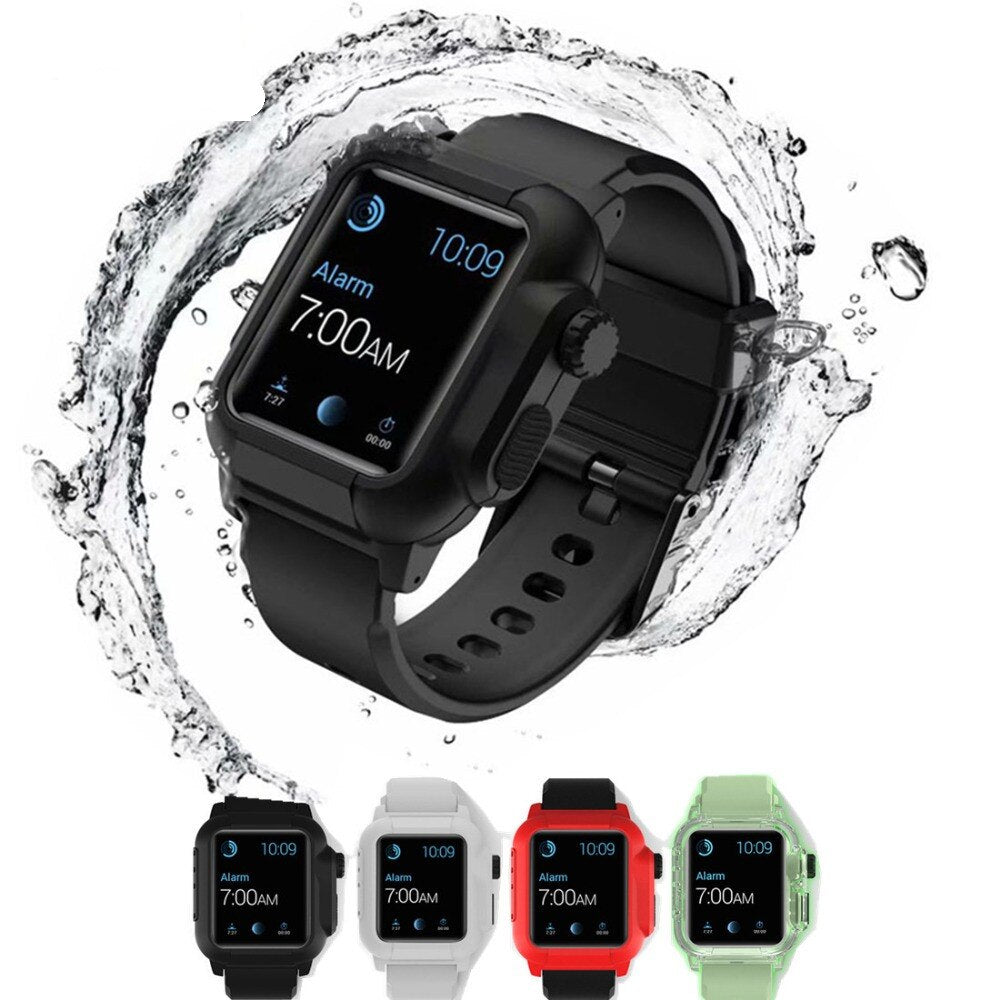 Silicone Band+Case For Apple Watch Strap - Stylish Protection