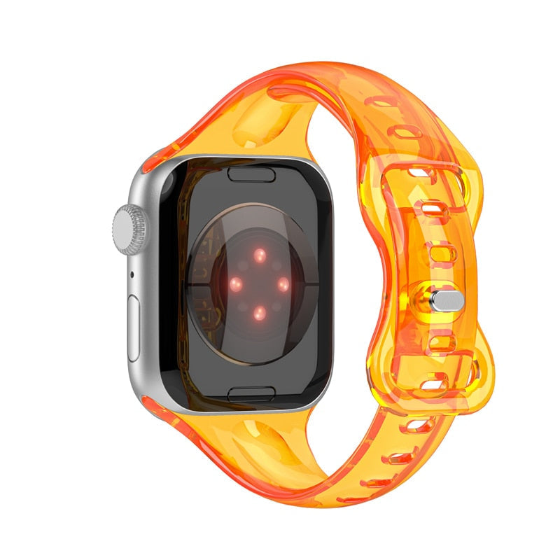 Apple Watch Slim Transparent Strap Series 11/10/9/8/7/6/5/4/ SE / Ultra 1/2/3 - Stylish Protection