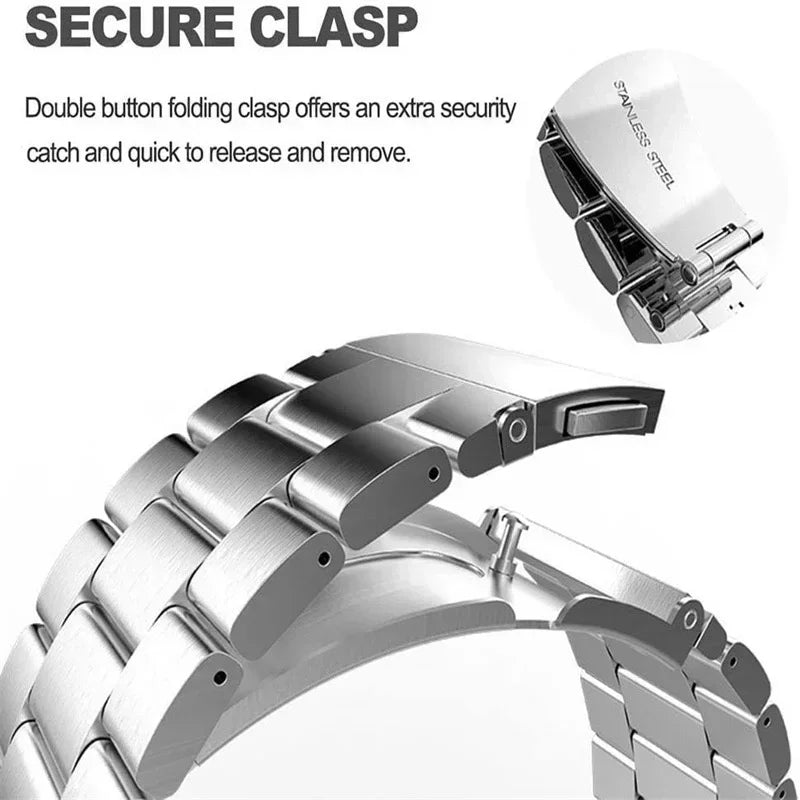 Samsung Galaxy Stainless Steel Link Watch Band - Watch8/Watch8 Classic/Watch9/Ultra/Ultra2