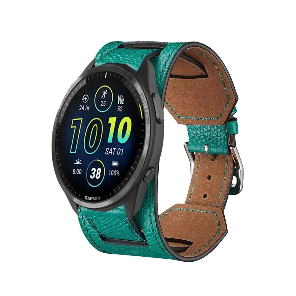 Garmin 20/22mm Quick Release Leather Cuff Band