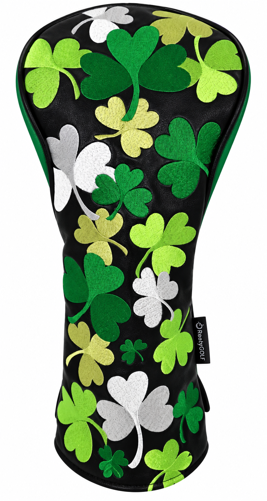 Shamrocks All-Over Embroidered Driver Headcover by ReadyGOLF