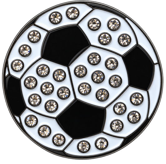 Soccer Ball Crystal Ball Marker & Hat Clip by ReadyGOLF