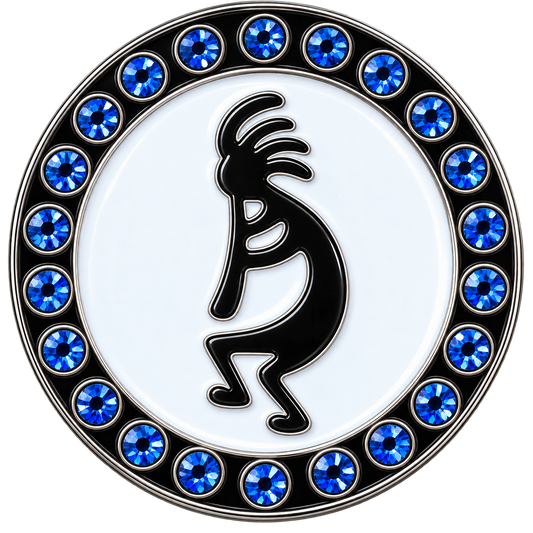 Southwest Kokopelli Crystal Ball Marker & Hat Clip by ReadyGOLF