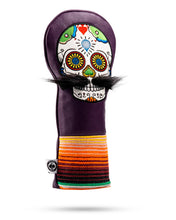 Load image into Gallery viewer, Mustache Sugar Skull - Fairway Cover Purple
