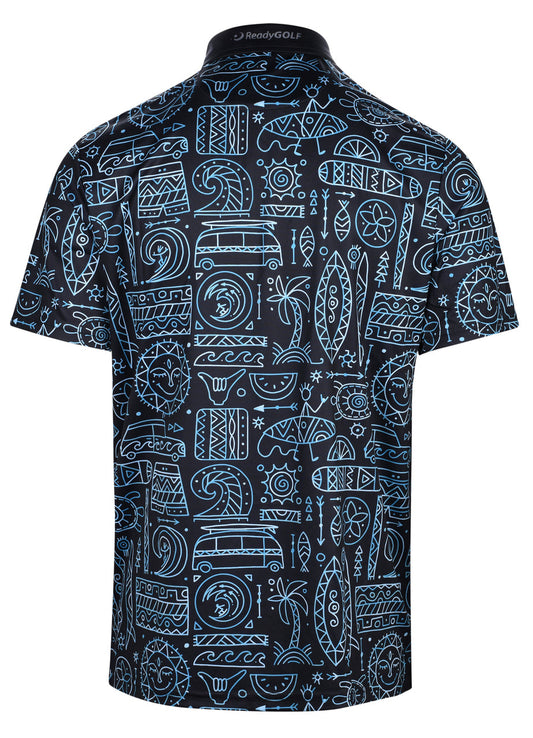 Surf's Up Mens Golf Polo Shirt by ReadyGOLF