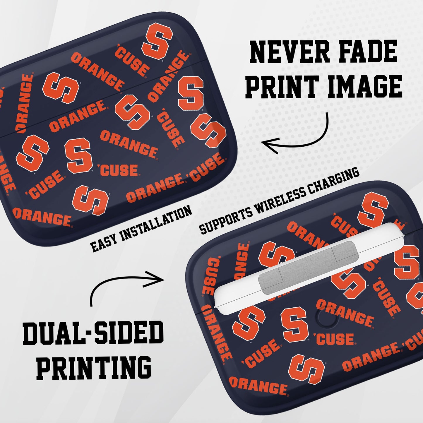 Syracuse Orange HDX AirPods Pro 1 & 2 Case Cover