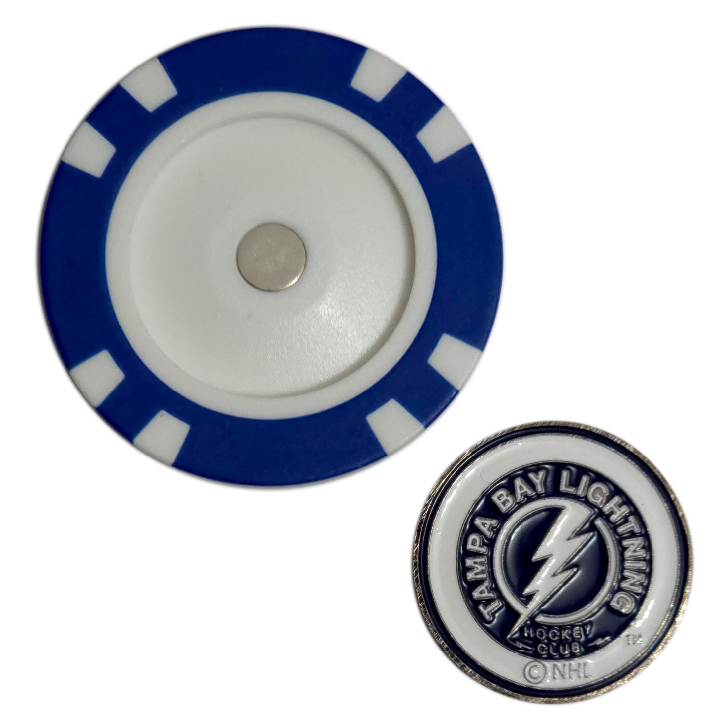 Officially Licensed Tampa Bay Lightning Poker Chip Golf Ball Marker