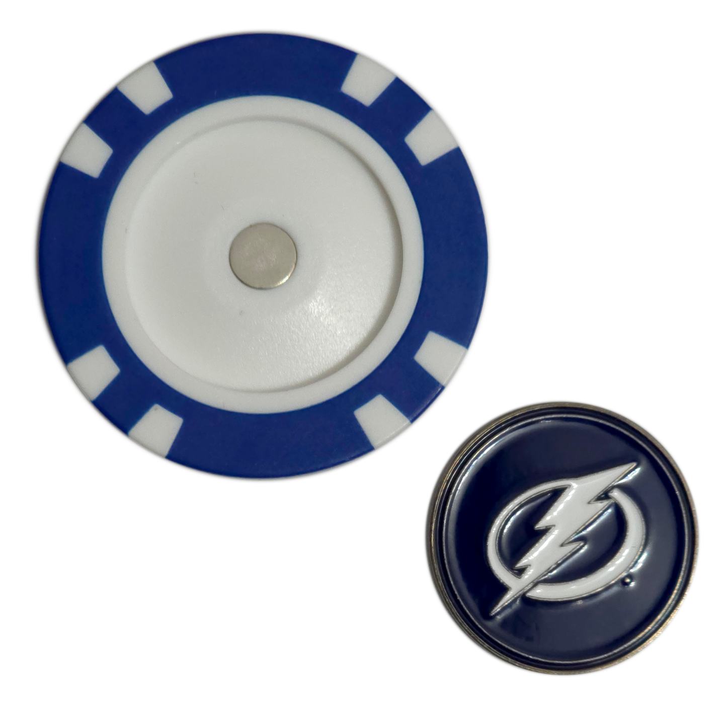 Officially Licensed Tampa Bay Lightning Poker Chip Golf Ball Marker