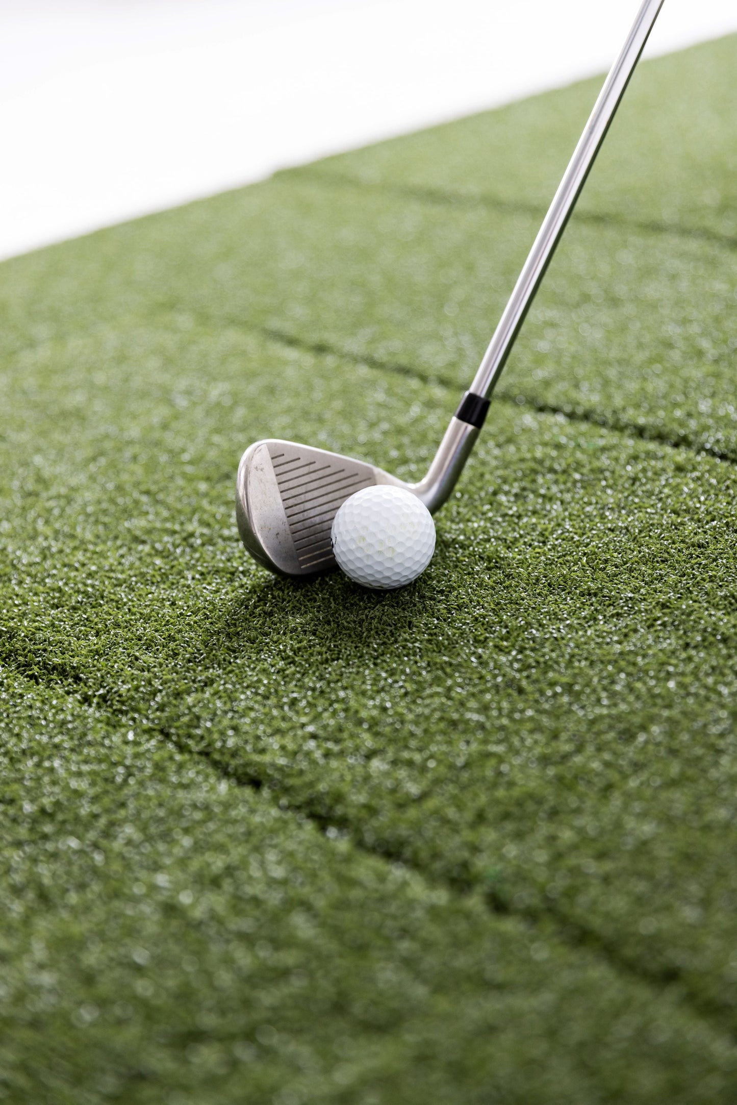 Beaver Tail Hitting Strip (30 x 12in) - The Most Realistic Golf Simulator Hitting Mat Strip for Joint Injury Prevention