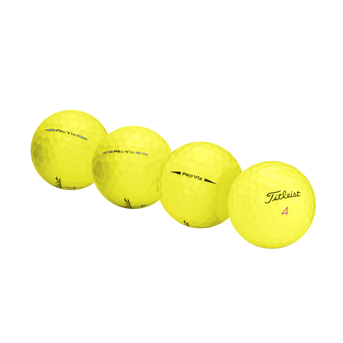 Used Titleist Pro V1x Yellow Mix Golf Balls - 1 Dozen