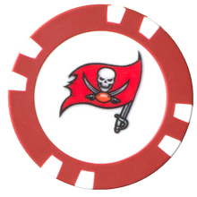 Load image into Gallery viewer, Officially Licensed Tampa Bay Buccaneers Poker Chip Ball Marker
