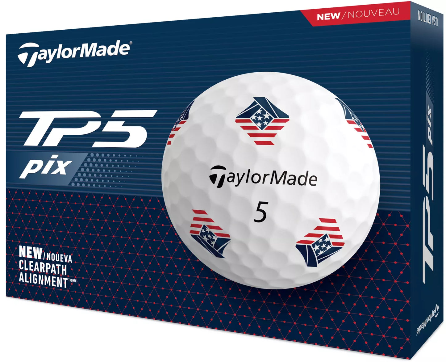 TaylorMade 2024 TP5 pix 3.0 USA Golf Balls