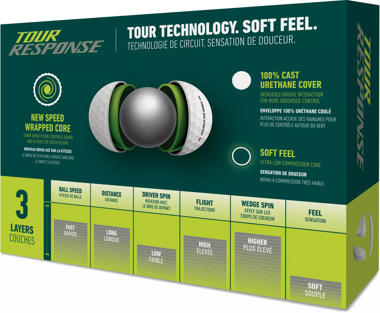 TaylorMade 2025 Tour Response Golf Balls