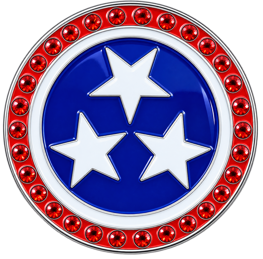 Tennessee Flag Crystal Ball Marker & Hat Clip by ReadyGOLF
