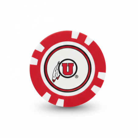 Officially Licensed Utah Utes Poker Chip Ball Marker