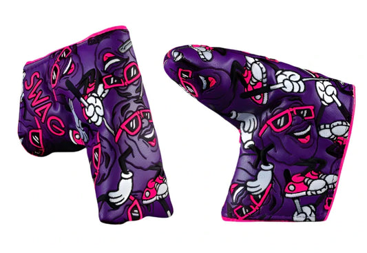 Swag Golf - Raisins (Purple) Blade Putter Headcover