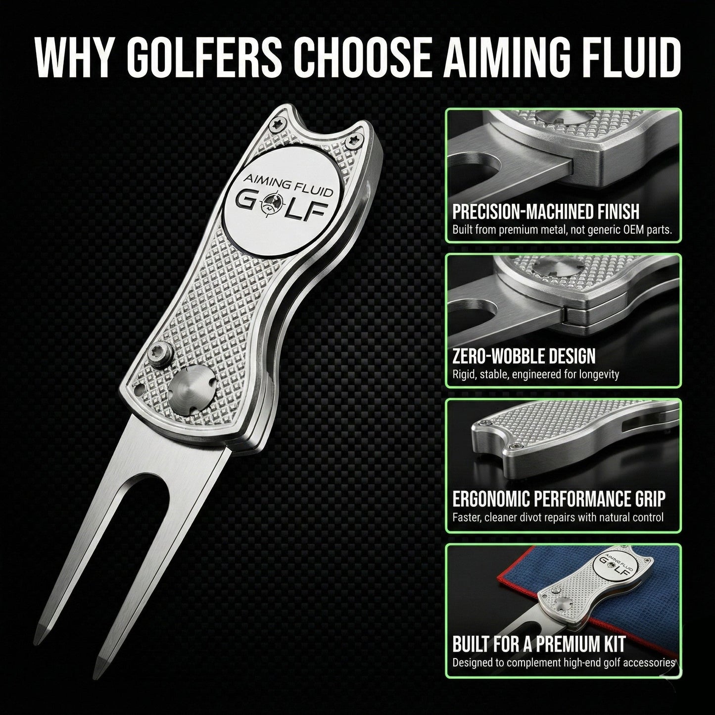 Foldable Metal Divot Tool