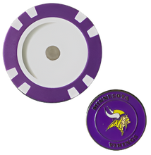 Load image into Gallery viewer, Officially Licensed Minnesota Vikings Poker Chip Ball Marker
