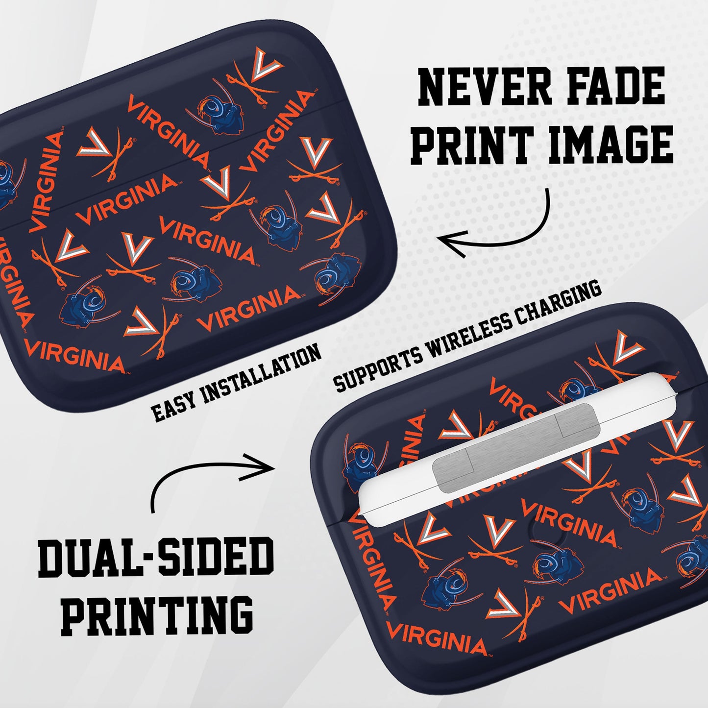 Virginia Cavaliers HDX AirPods Pro 1 & 2 Case Cover