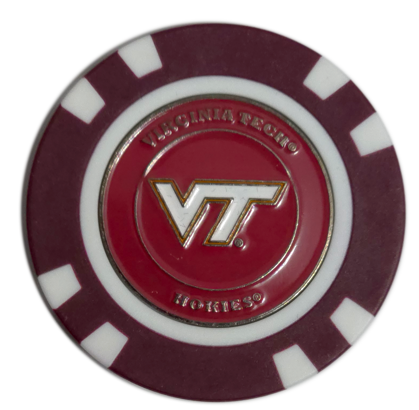 Officially Licensed Virginia Tech Hokies Poker Chip Ball Marker