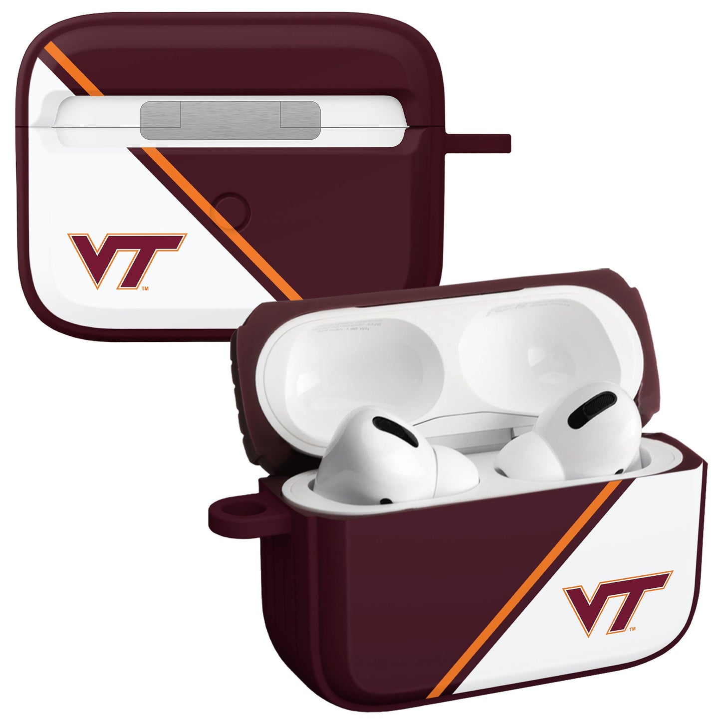 Virginia Tech Hokies HDX Champion Series Apple AirPods Pro 1 & 2 Case Cover