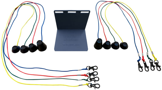 Birdie Wedge – Golf Simulator Tee Anchor with Two Sets of Silicone Golf Simulator Tees