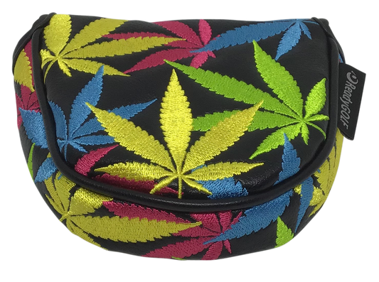 Weed All-Over Embroidered Putter Cover - Mallet by ReadyGOLF