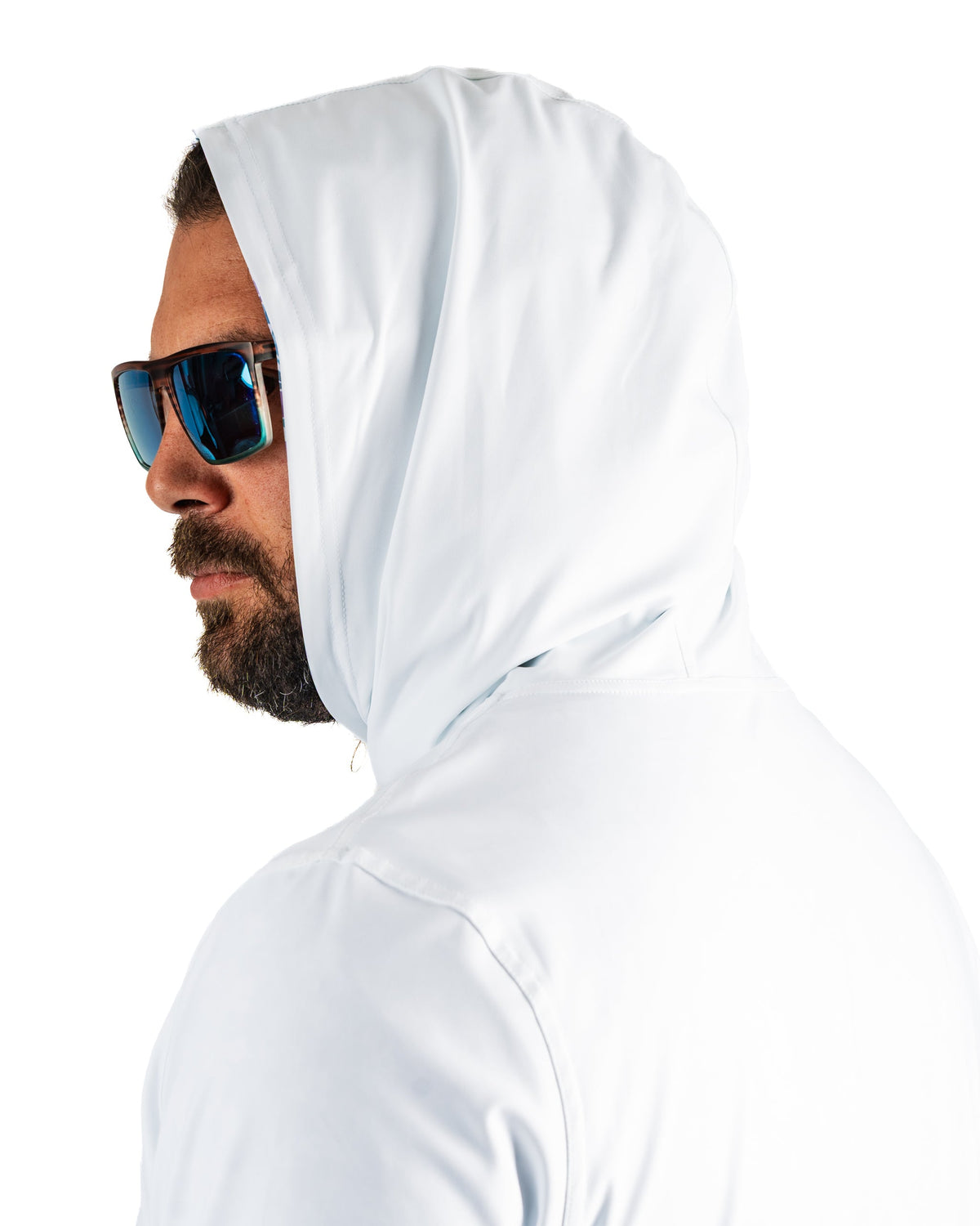 Performance Golf Hoodie - White Petals