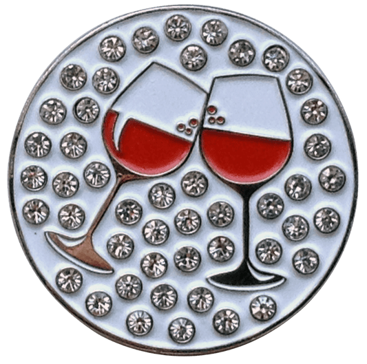 Cheers! Wine Crystal Ball Marker & Hat Clip by ReadyGOLF