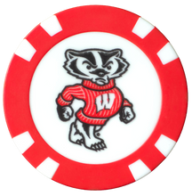 Load image into Gallery viewer, Officially Licensed Wisconsin Badgers Poker Chip Ball Marker
