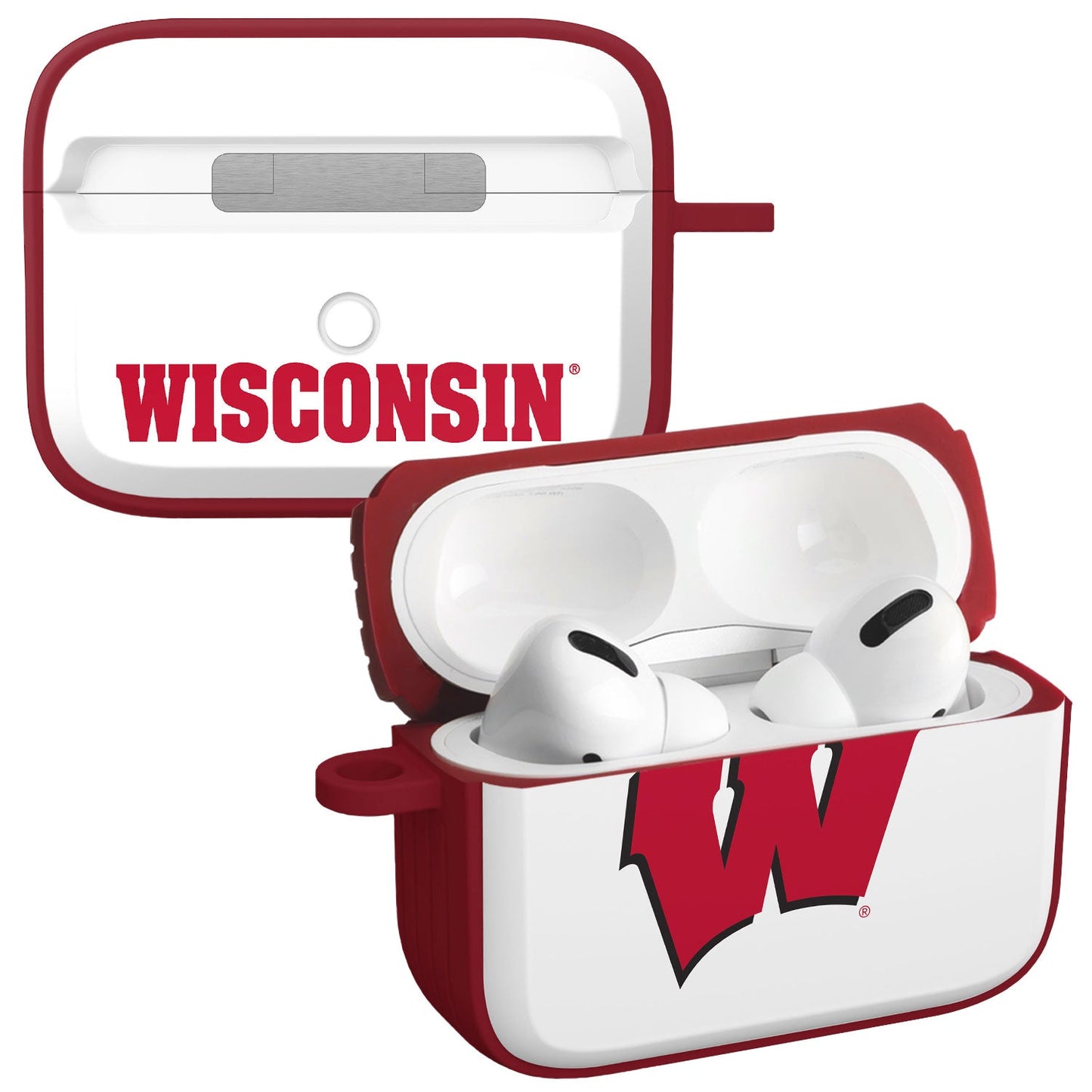 Wisconsin Badgers HDX Apple Airpods Pro 1 & 2 Case Cover