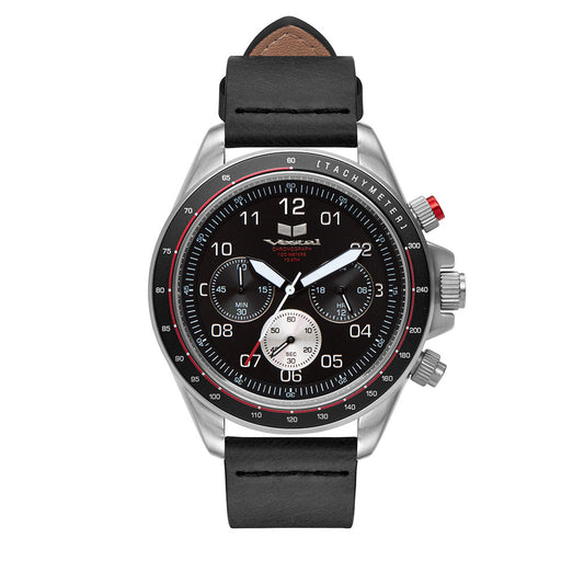 ZR2 LEATHER - Black/Silver/Black