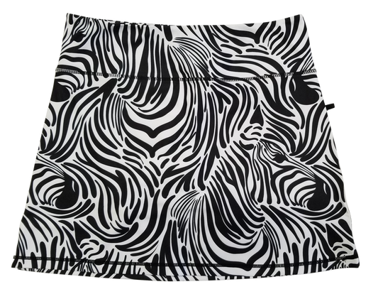 Zebra in the Print Ladies Active SKORT by ReadyGOLF