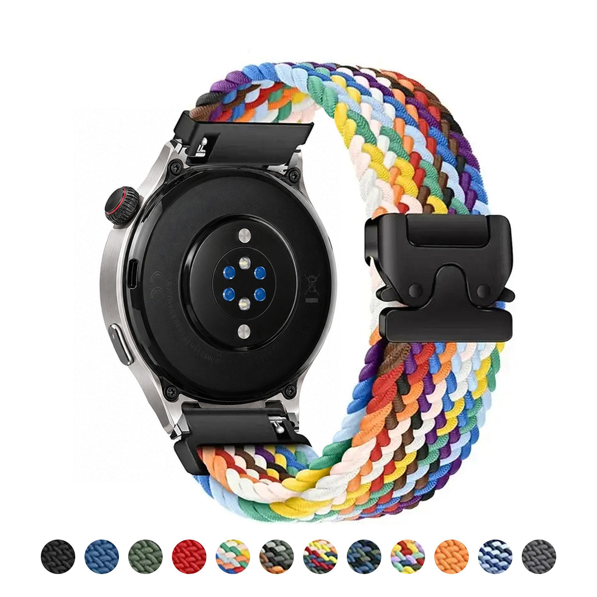 Amazfit Balance, GTR, GTS & Bip Braided Nylon Band, Parachute Buckle