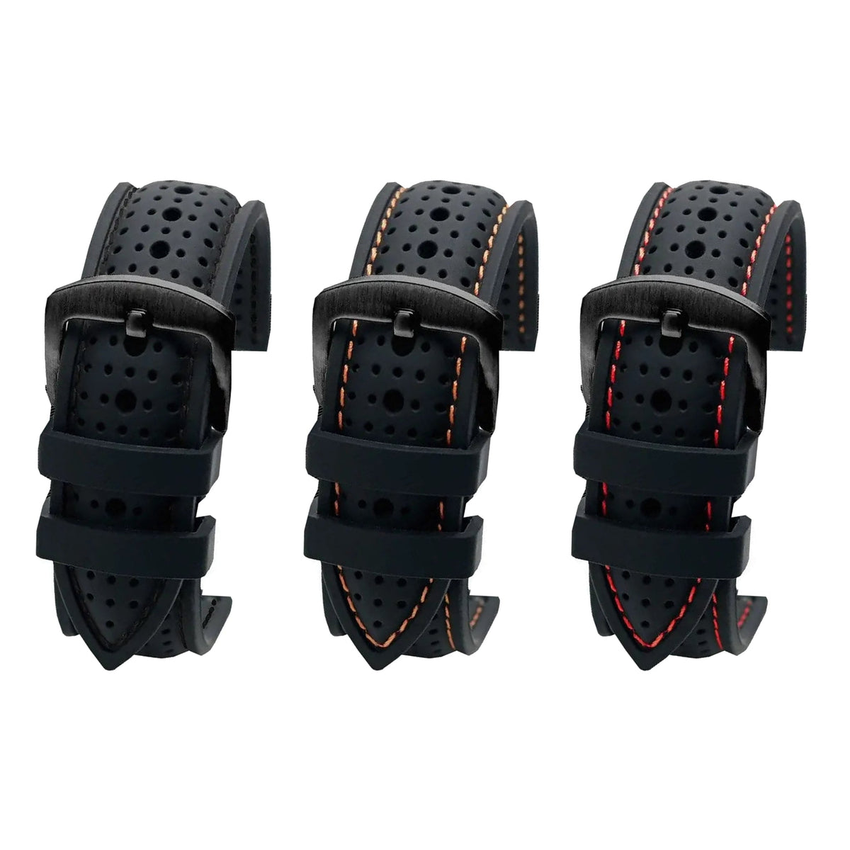 Amazfit Balance, GTR, GTS & Bip Stitched Perforated Silicone Band