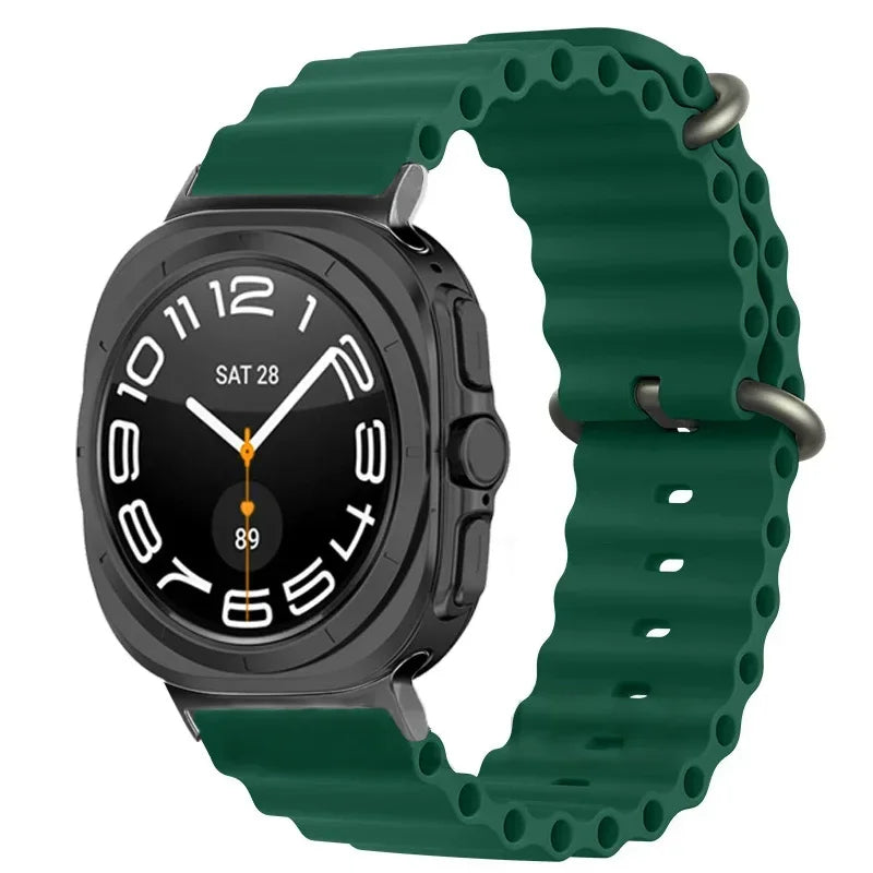 Ocean Silicone Samsung Galaxy 7 Ultra Watch Band 47MM