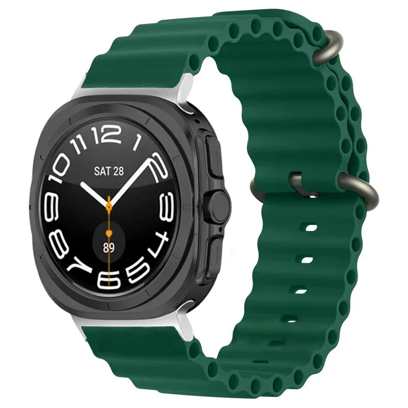 Ocean Silicone Samsung Galaxy 7 Ultra Watch Band 47MM