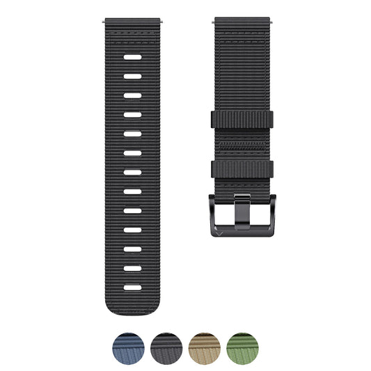 COROS PACE & APEX Ribbed Nylon Band with Black Buckle